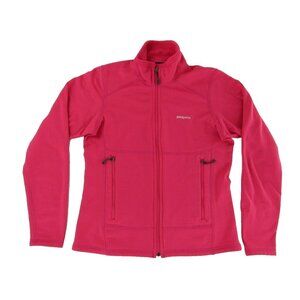 Patagonia Polartec Womens Sweater S Pink Fleece Lined Long Sleeve Zip Up